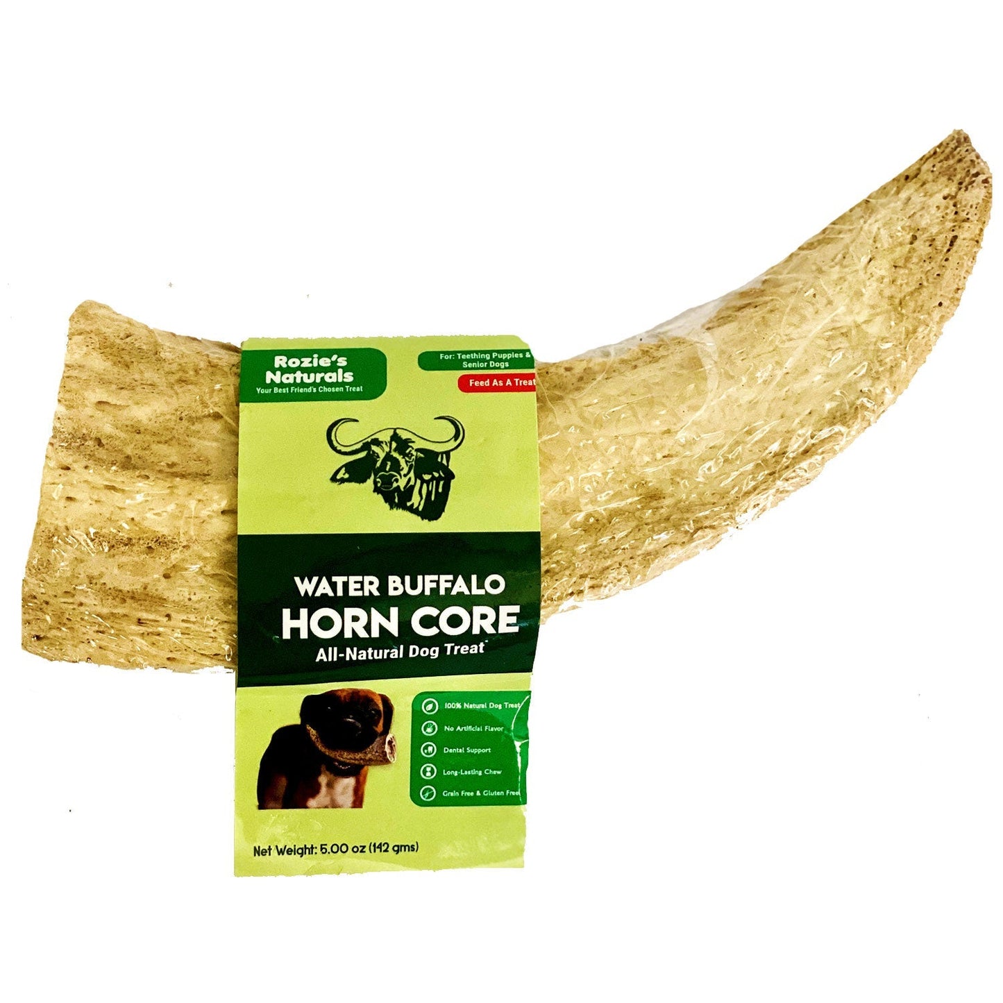 Water Buffalo Horn Core Dog Chews-2 Count-10 oz (WSP)