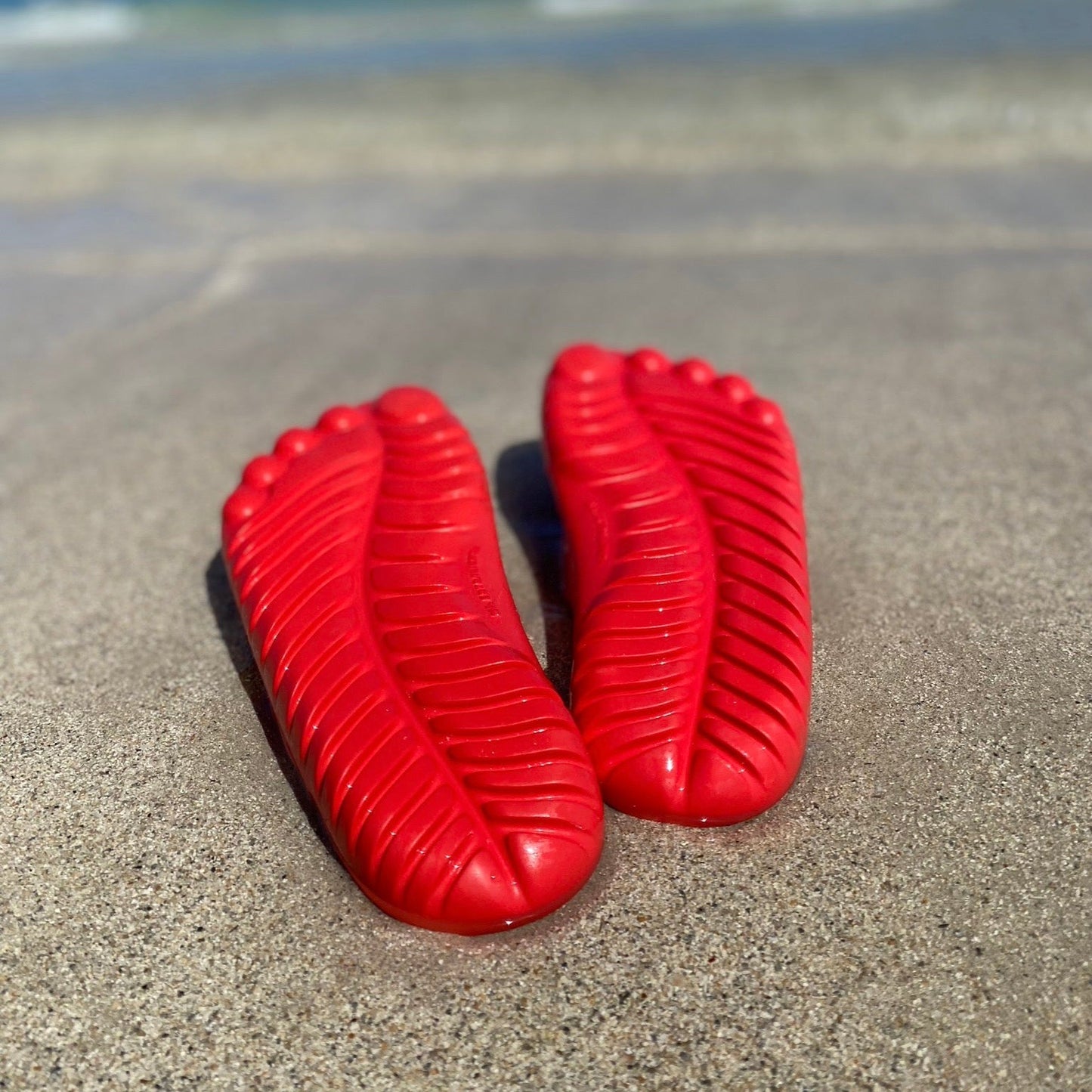 Fire Red Flip-Flops